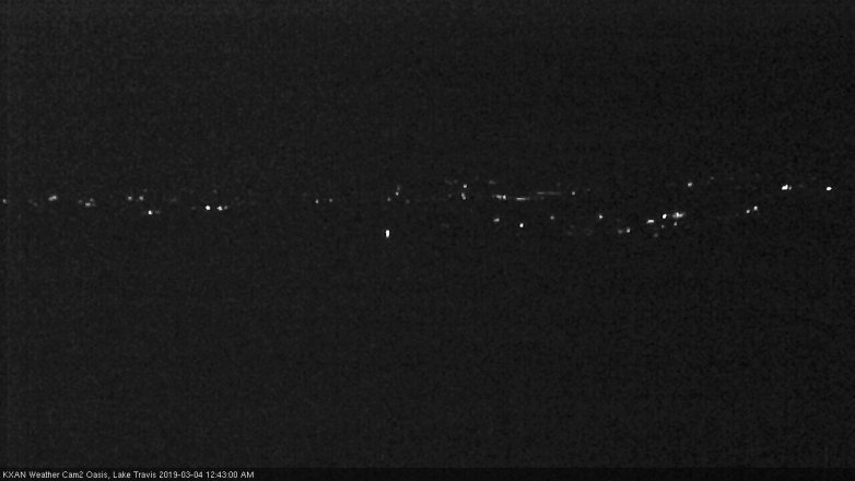 Lake Travis webcam, March 3, 2019 11:45 PM CT