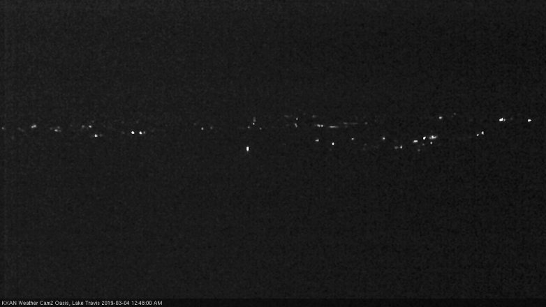 Lake Travis webcam, March 3, 2019 11:50 PM CT
