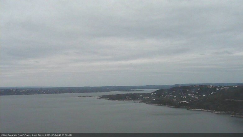 Lake Travis webcam, March 4, 2019 9:00 AM CT