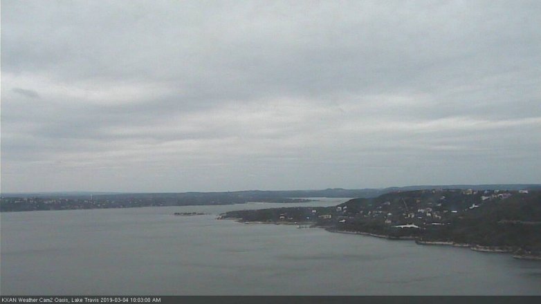 Lake Travis webcam, March 4, 2019 9:05 AM CT
