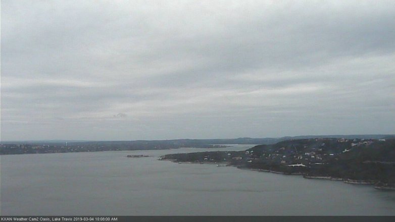 Lake Travis webcam, March 4, 2019 9:10 AM CT