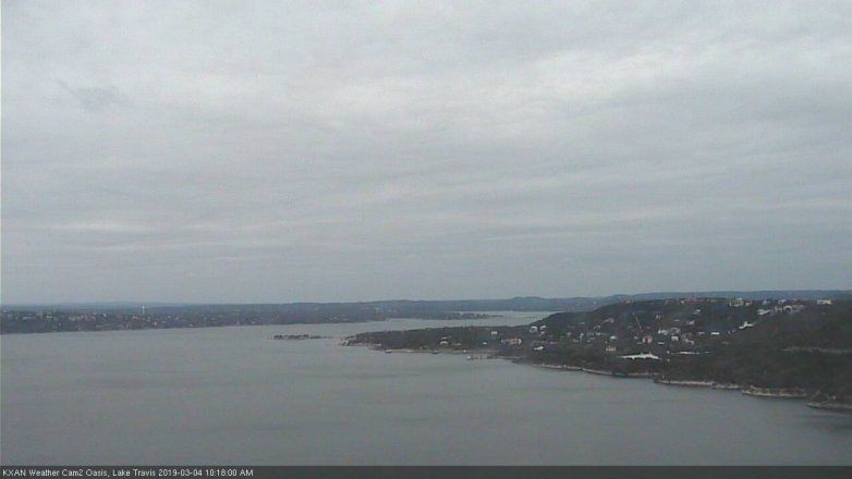 Lake Travis webcam, March 4, 2019 9:20 AM CT
