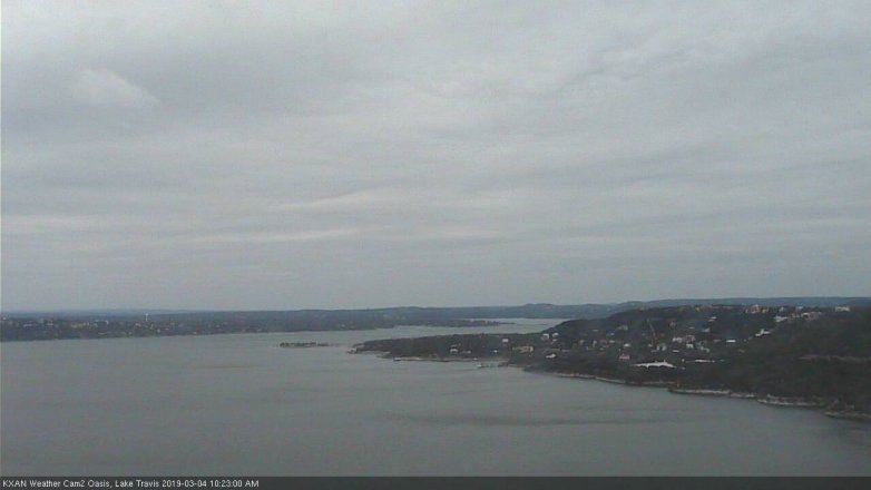 Lake Travis webcam, March 4, 2019 9:25 AM CT