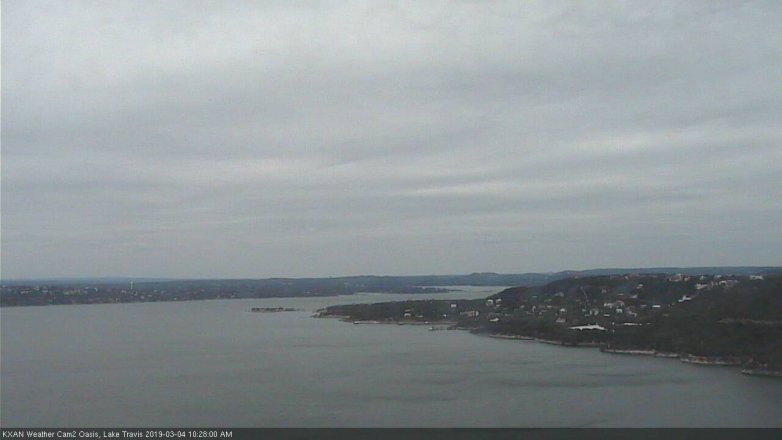 Lake Travis webcam, March 4, 2019 9:30 AM CT