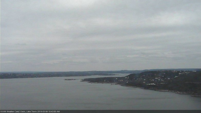 Lake Travis webcam, March 4, 2019 9:45 AM CT