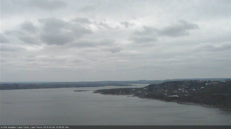 Lake Travis webcam, March 4, 2019 10:00 AM CT