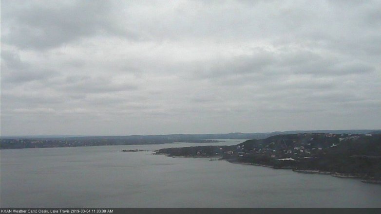 Lake Travis webcam, March 4, 2019 10:05 AM CT