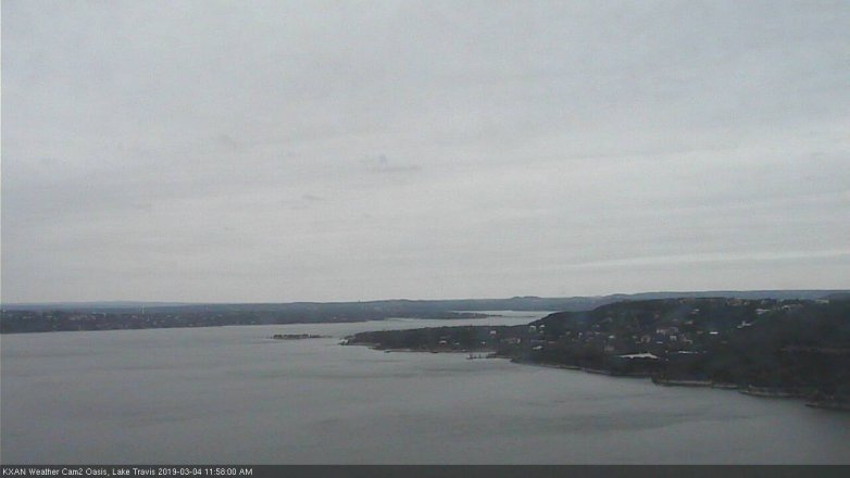 Lake Travis webcam, March 4, 2019 11:00 AM CT