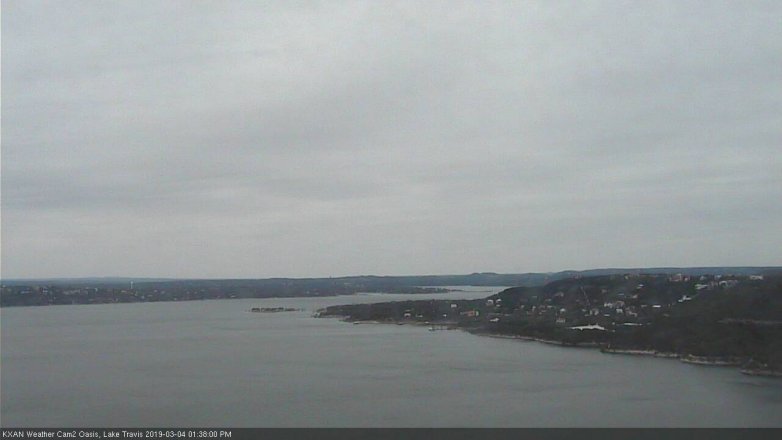 Lake Travis webcam, March 4, 2019 12:40 PM CT
