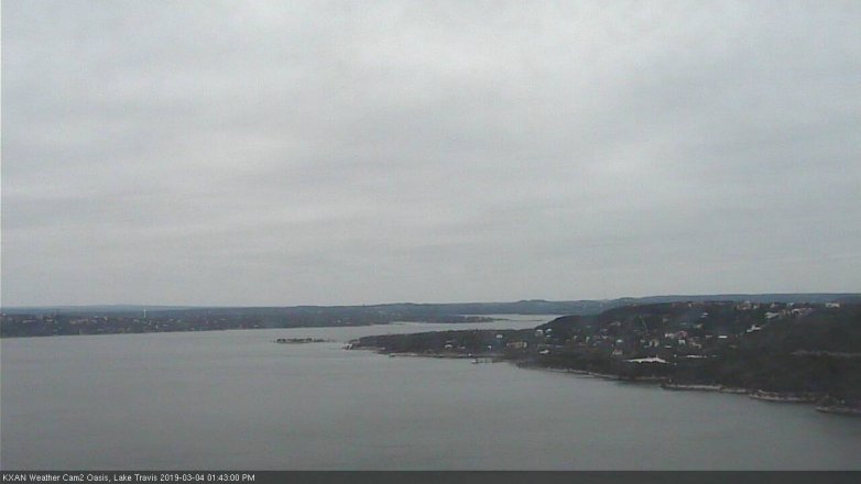 Lake Travis webcam, March 4, 2019 12:45 PM CT