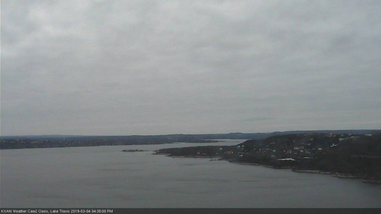 Lake Travis webcam, March 4, 2019 3:40 PM CT