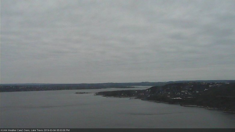 Lake Travis webcam, March 4, 2019 4:05 PM CT