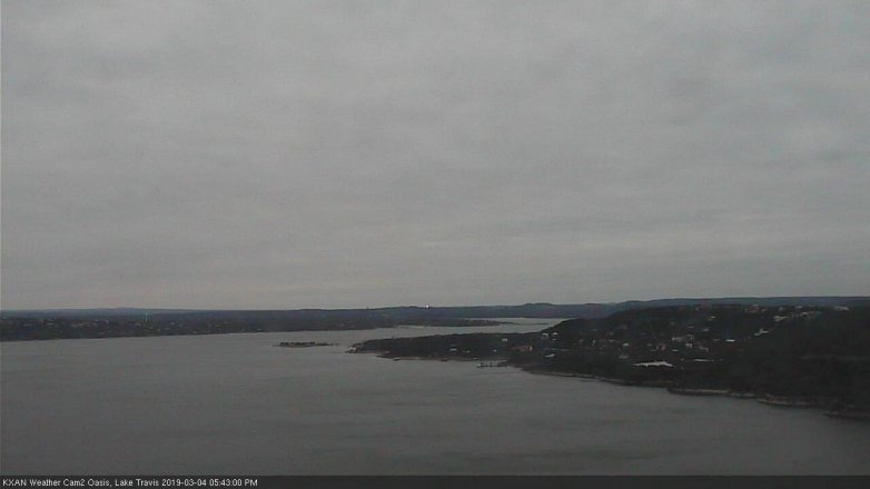 Lake Travis webcam, March 4, 2019 4:45 PM CT