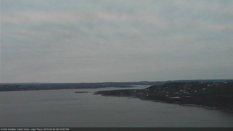 Lake Travis webcam, March 4, 2019 5:20 PM CT