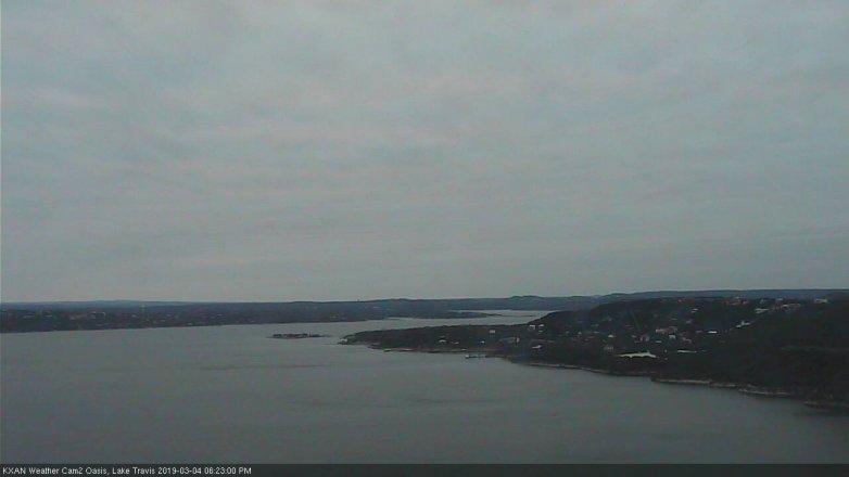 Lake Travis webcam, March 4, 2019 5:25 PM CT