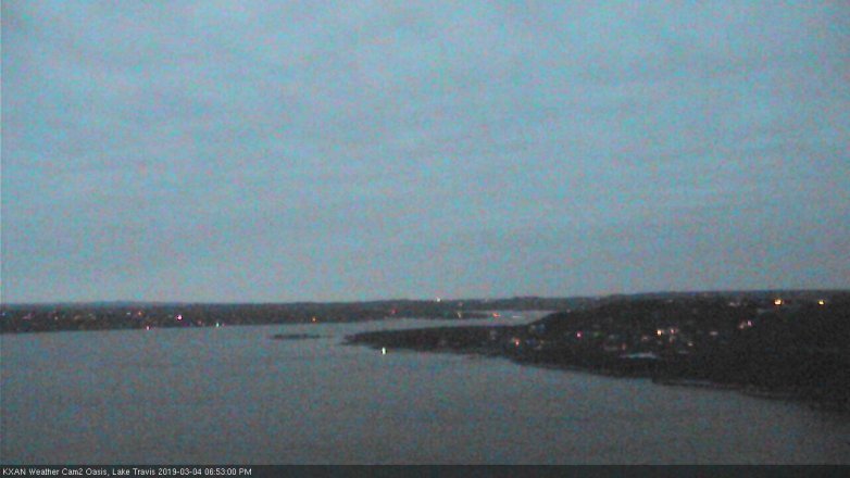 Lake Travis webcam, March 4, 2019 5:55 PM CT
