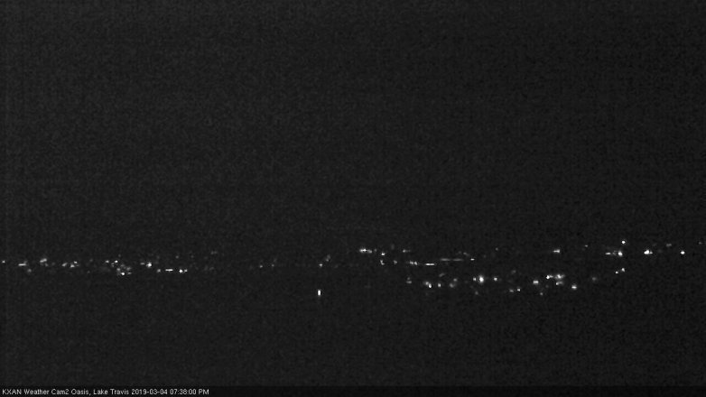 Lake Travis webcam, March 4, 2019 6:40 PM CT