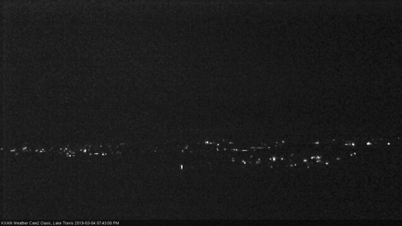Lake Travis webcam, March 4, 2019 6:45 PM CT