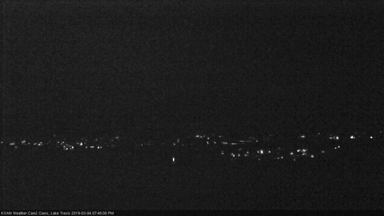 Lake Travis webcam, March 4, 2019 6:50 PM CT