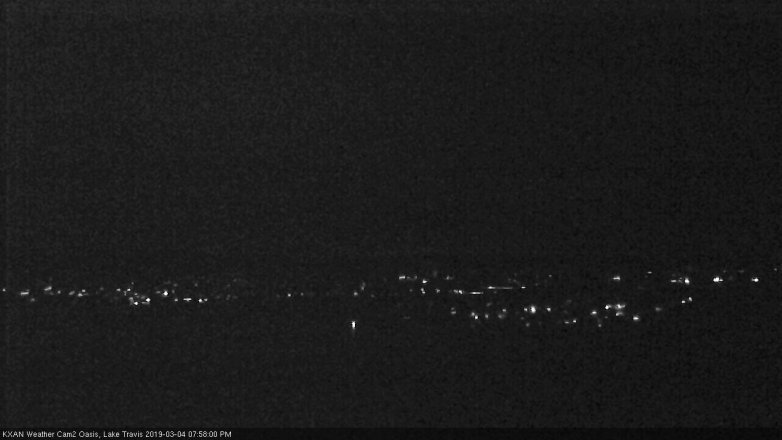 Lake Travis webcam, March 4, 2019 7:00 PM CT
