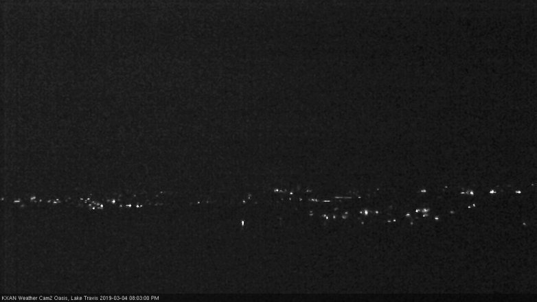 Lake Travis webcam, March 4, 2019 7:05 PM CT