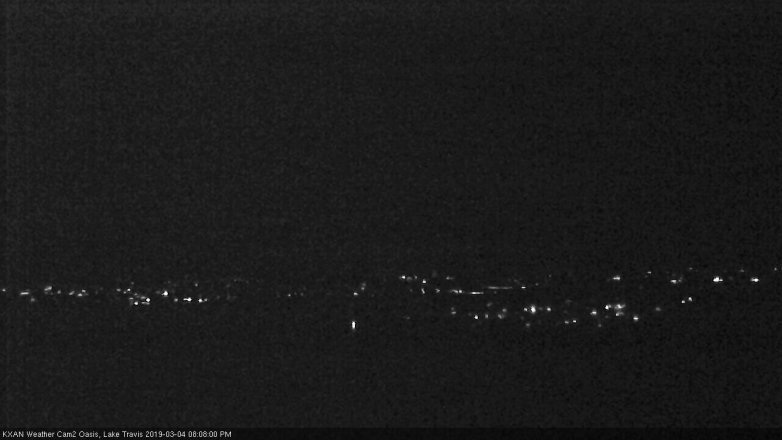 Lake Travis webcam, March 4, 2019 7:10 PM CT