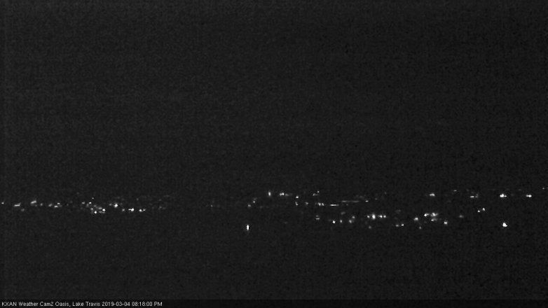 Lake Travis webcam, March 4, 2019 7:20 PM CT