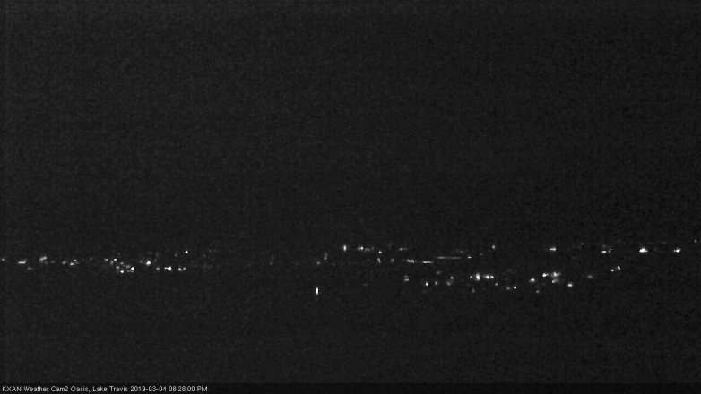 Lake Travis webcam, March 4, 2019 7:30 PM CT