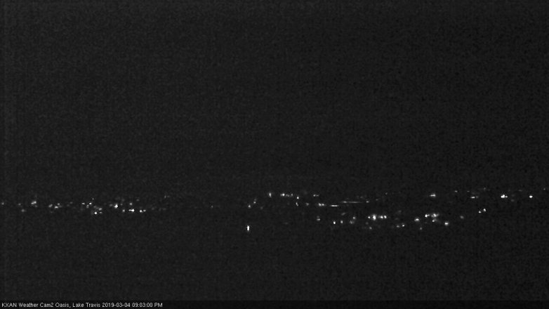Lake Travis webcam, March 4, 2019 8:05 PM CT