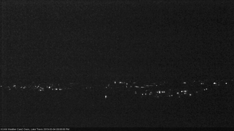 Lake Travis webcam, March 4, 2019 8:10 PM CT