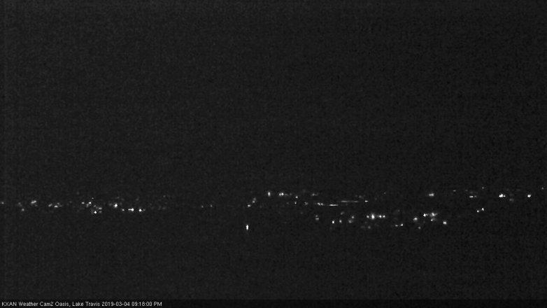 Lake Travis webcam, March 4, 2019 8:20 PM CT