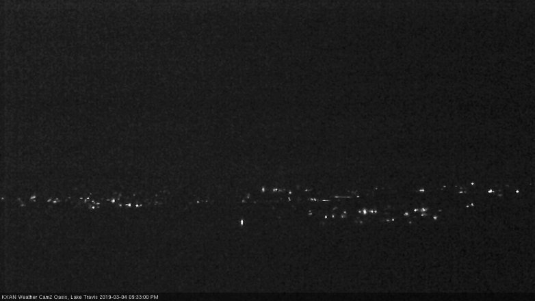 Lake Travis webcam, March 4, 2019 8:35 PM CT