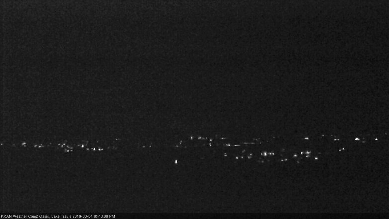 Lake Travis webcam, March 4, 2019 8:45 PM CT