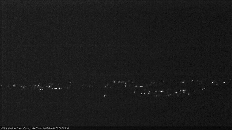 Lake Travis webcam, March 4, 2019 9:00 PM CT
