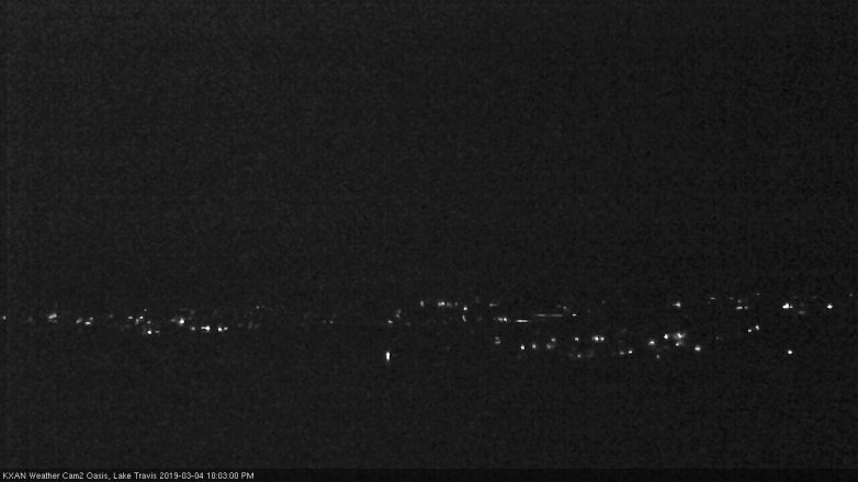Lake Travis webcam, March 4, 2019 9:05 PM CT