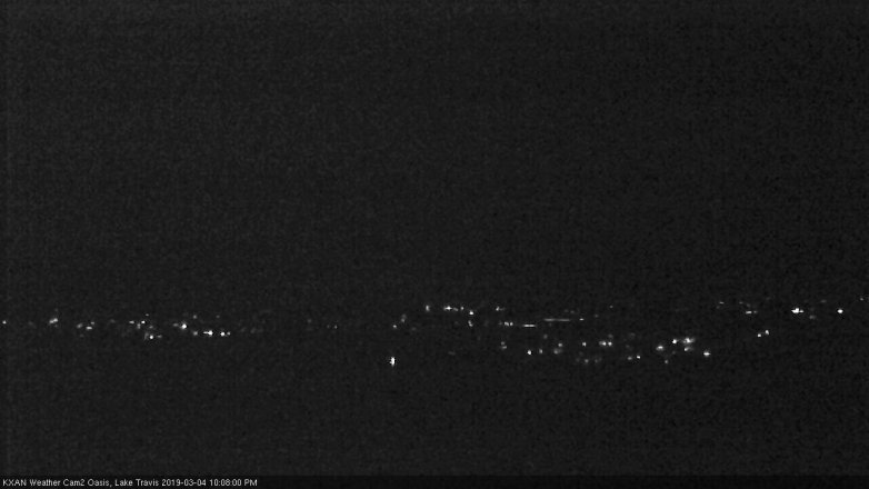 Lake Travis webcam, March 4, 2019 9:10 PM CT