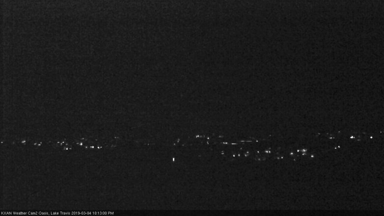 Lake Travis webcam, March 4, 2019 9:15 PM CT