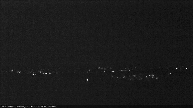 Lake Travis webcam, March 4, 2019 9:35 PM CT