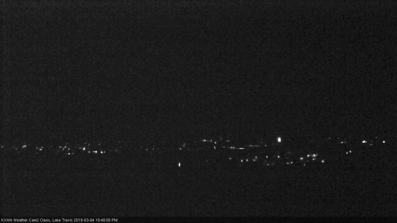 Lake Travis webcam, March 4, 2019 9:50 PM CT