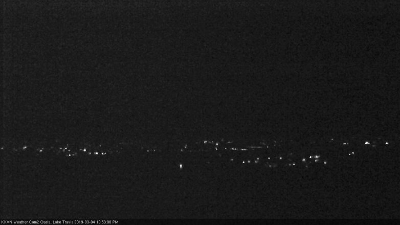 Lake Travis webcam, March 4, 2019 9:55 PM CT