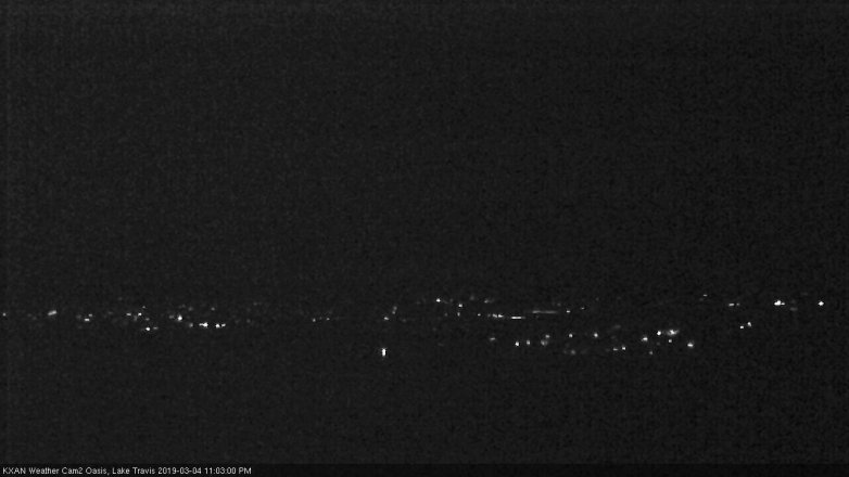Lake Travis webcam, March 4, 2019 10:05 PM CT