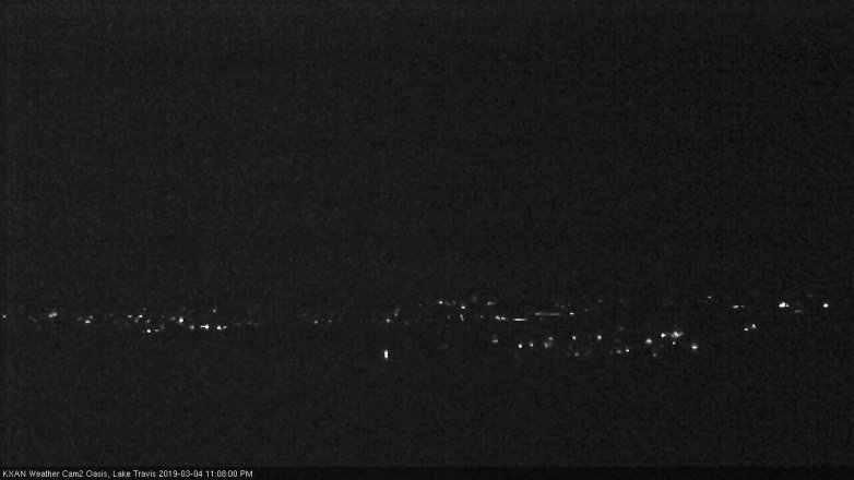 Lake Travis webcam, March 4, 2019 10:10 PM CT