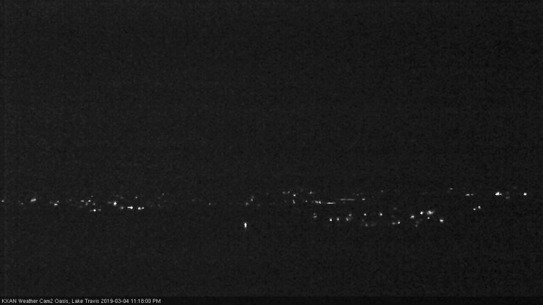 Lake Travis webcam, March 4, 2019 10:20 PM CT