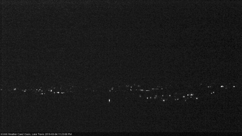 Lake Travis webcam, March 4, 2019 10:25 PM CT