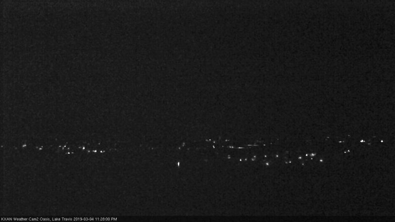 Lake Travis webcam, March 4, 2019 10:30 PM CT