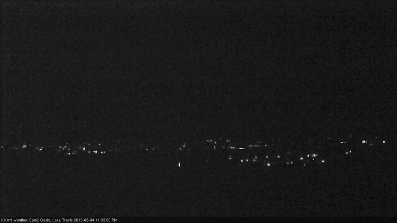 Lake Travis webcam, March 4, 2019 10:35 PM CT