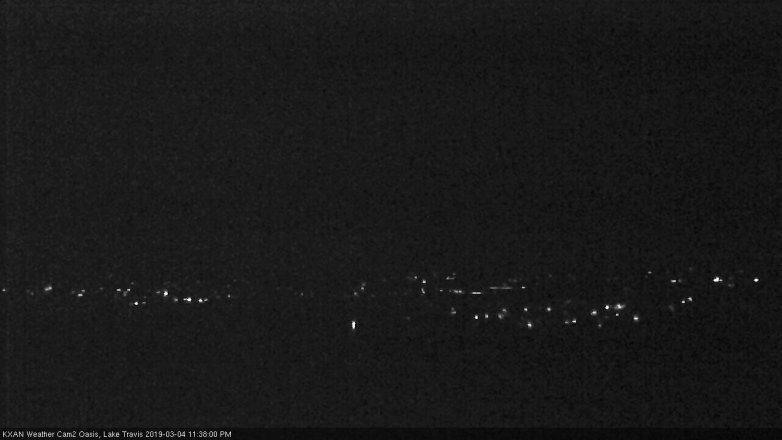 Lake Travis webcam, March 4, 2019 10:40 PM CT