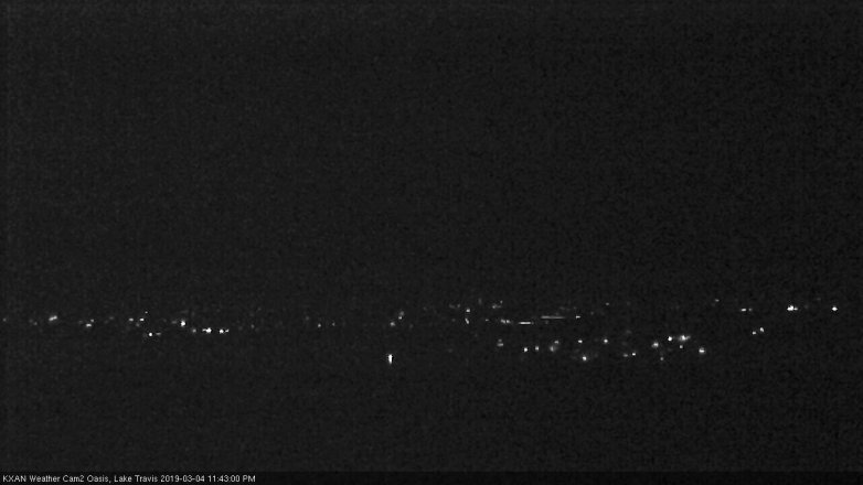 Lake Travis webcam, March 4, 2019 10:45 PM CT