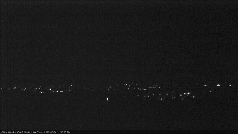Lake Travis webcam, March 4, 2019 10:55 PM CT