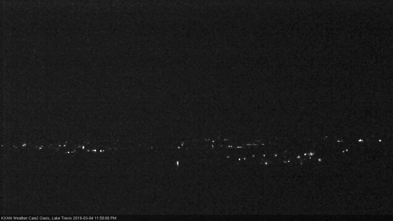 Lake Travis webcam, March 4, 2019 11:00 PM CT